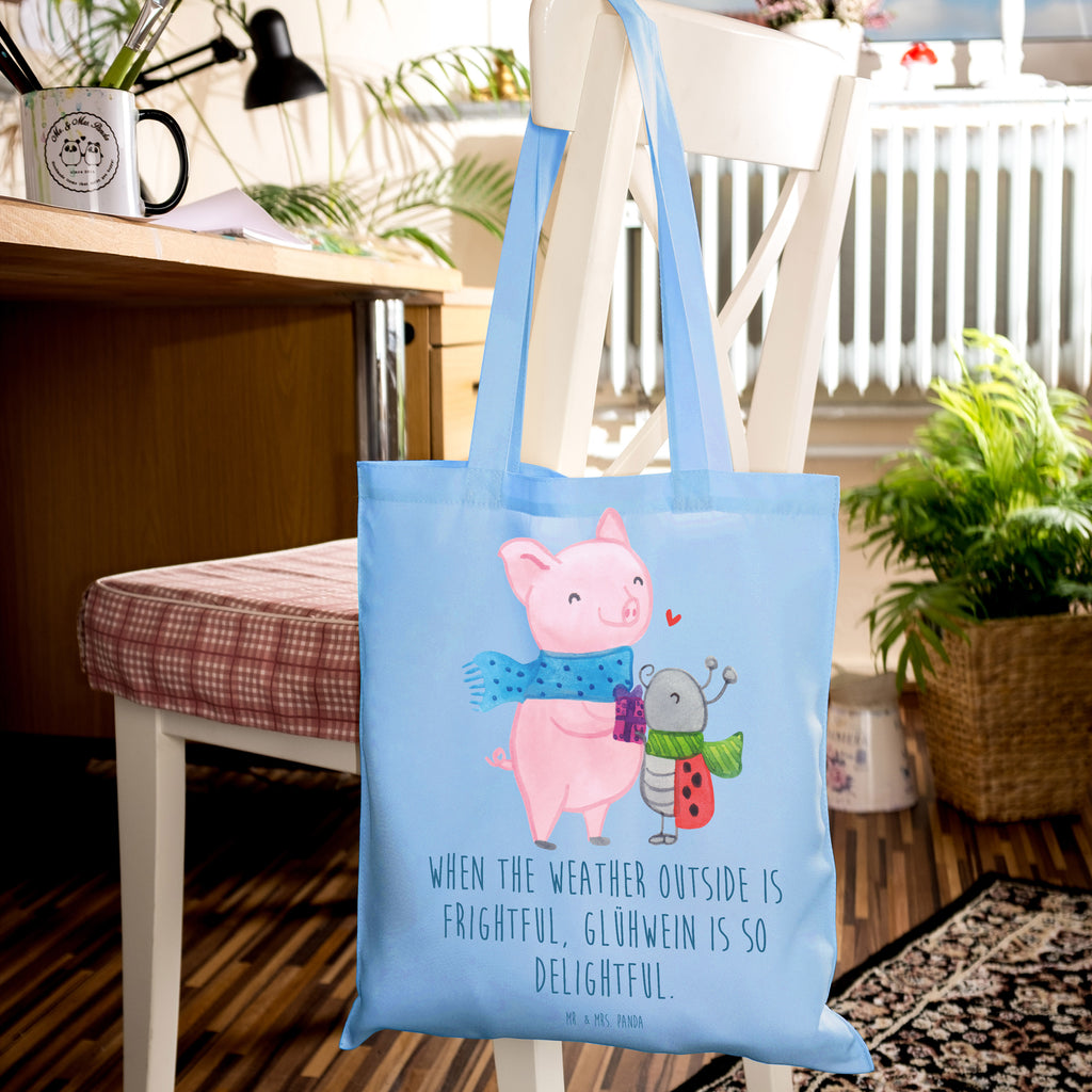 Tragetasche Glühschwein Smörle Beuteltasche, Beutel, Einkaufstasche, Jutebeutel, Stoffbeutel, Tasche, Shopper, Umhängetasche, Strandtasche, Schultertasche, Stofftasche, Tragetasche, Badetasche, Jutetasche, Einkaufstüte, Laptoptasche, Winter, Weihnachten, Weihnachtsdeko, Nikolaus, Advent, Heiligabend, Wintermotiv, Handgezeichnetes Glühschwein, Kreatives Glühschwein Design, Winterlicher Glühwein Spruch, Glühwein Liebhaber Geschenk, Herzliches Marienkäfer Motiv, Marienkäfer in Winterkleidung, Glühwein ist köstlich Spruch, Smörle der stolze Marienkäfer, Süßer Marienkäfer gibt Geschenk, Romantische Geschenkidee Glühwein