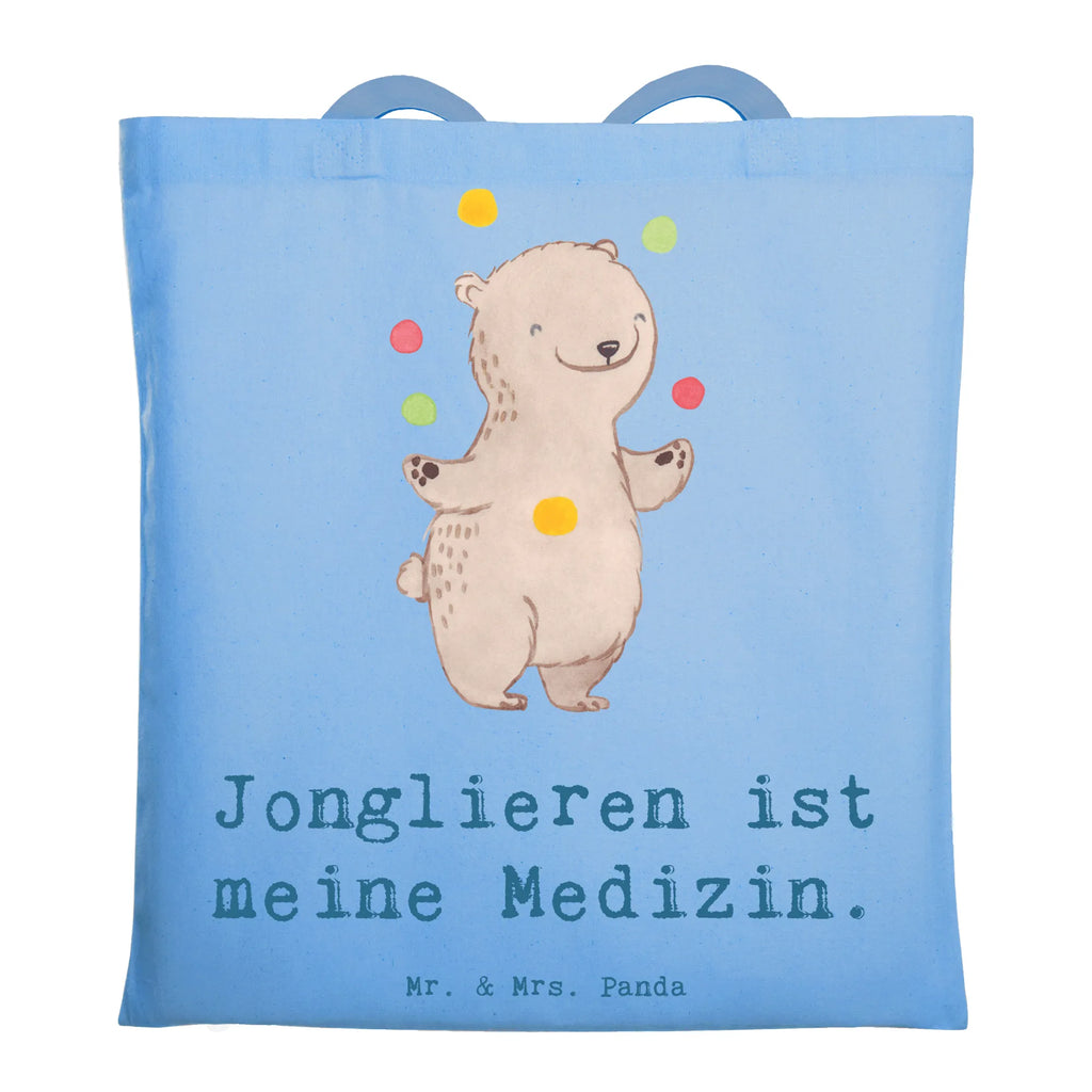 Tragetasche Bär Jonglieren Beuteltasche, Beutel, Einkaufstasche, Jutebeutel, Stoffbeutel, Tasche, Shopper, Umhängetasche, Strandtasche, Schultertasche, Stofftasche, Tragetasche, Badetasche, Jutetasche, Einkaufstüte, Laptoptasche, Geschenk, Sport, Sportart, Hobby, Schenken, Danke, Dankeschön, Auszeichnung, Gewinn, Sportler, Jonglieren, Jongleur, Zirkus, Artistik