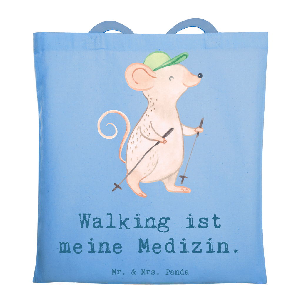 Tragetasche Maus Walking Beuteltasche, Beutel, Einkaufstasche, Jutebeutel, Stoffbeutel, Tasche, Shopper, Umhängetasche, Strandtasche, Schultertasche, Stofftasche, Tragetasche, Badetasche, Jutetasche, Einkaufstüte, Laptoptasche, Geschenk, Sport, Sportart, Hobby, Schenken, Danke, Dankeschön, Auszeichnung, Gewinn, Sportler, Walking, Walken, schnelles Gehen, Spazieren gehen