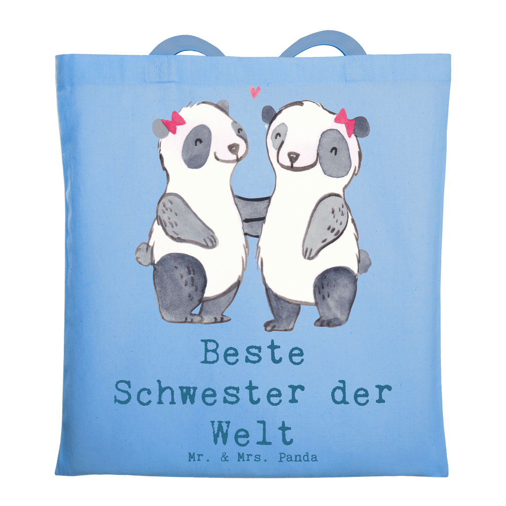 Tragetasche Panda Beste Schwester der Welt Beuteltasche, Beutel, Einkaufstasche, Jutebeutel, Stoffbeutel, Tasche, Shopper, Umhängetasche, Strandtasche, Schultertasche, Stofftasche, Tragetasche, Badetasche, Jutetasche, Einkaufstüte, Laptoptasche, für, Dankeschön, Geschenk, Schenken, Geburtstag, Geburtstagsgeschenk, Geschenkidee, Danke, Bedanken, Mitbringsel, Freude machen, Geschenktipp, Schwestern, Schwester, Geschwister, Schwesterherz, Sister, Familie, Kleinigkeit, Beste, Tochter, Liebe, Kinder