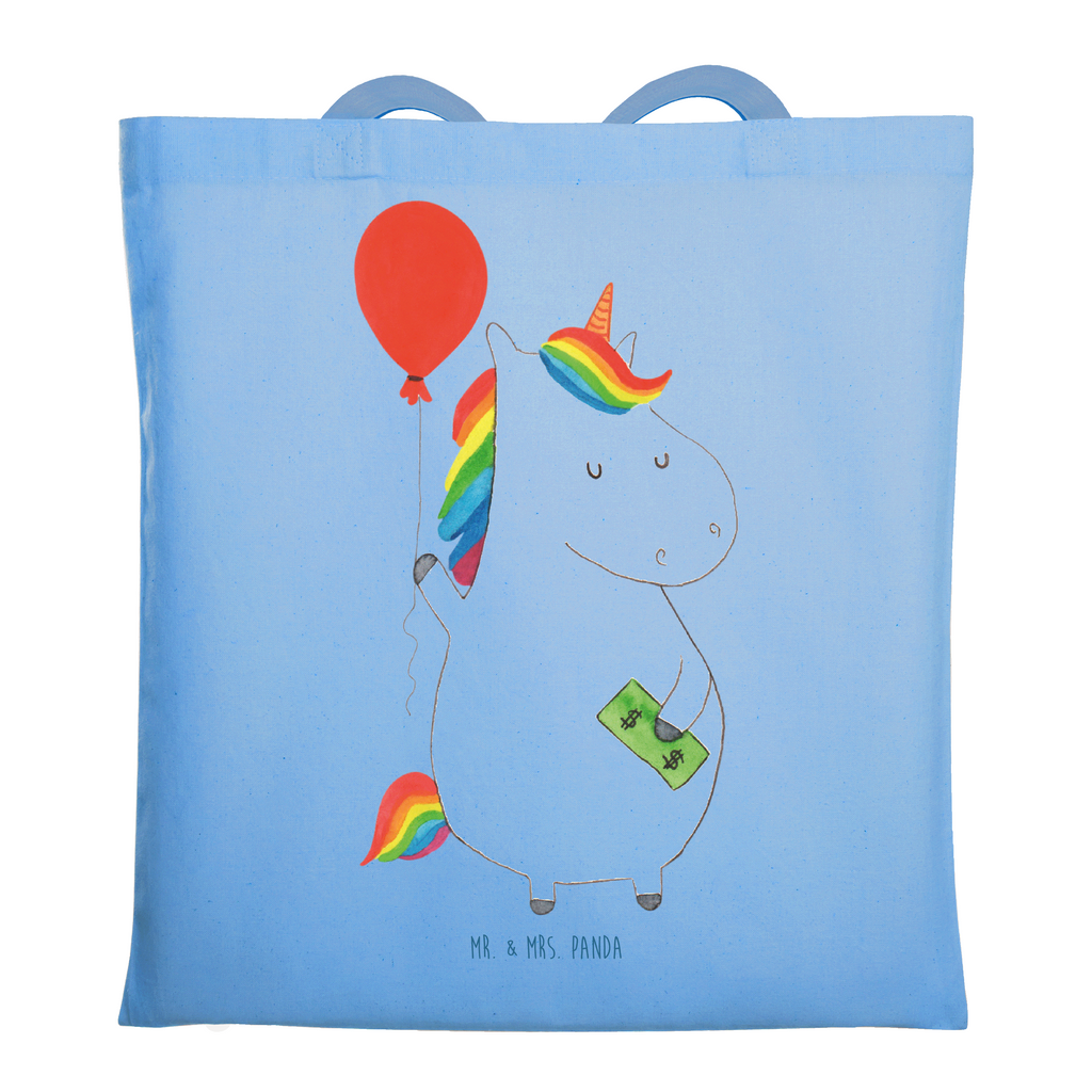 Tragetasche Einhorn Luftballon Beuteltasche, Beutel, Einkaufstasche, Jutebeutel, Stoffbeutel, Tasche, Shopper, Umhängetasche, Strandtasche, Schultertasche, Stofftasche, Tragetasche, Badetasche, Jutetasche, Einkaufstüte, Laptoptasche, Einhorn, Einhörner, Einhorn Deko, Pegasus, Unicorn, Luftballon, Geld, Lebenslust, Freude, Geschenk, Freundin