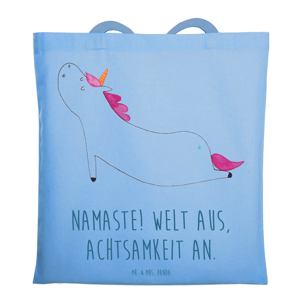 Tragetasche Einhorn Yoga Beuteltasche, Beutel, Einkaufstasche, Jutebeutel, Stoffbeutel, Tasche, Shopper, Umhängetasche, Strandtasche, Schultertasche, Stofftasche, Tragetasche, Badetasche, Jutetasche, Einkaufstüte, Laptoptasche, Einhorn, Einhörner, Einhorn Deko, Pegasus, Unicorn, Yoga, Namaste, Achtsamkeit, Entspannung, Joga, Yogamatte, Sport, lustig, witzig, süß