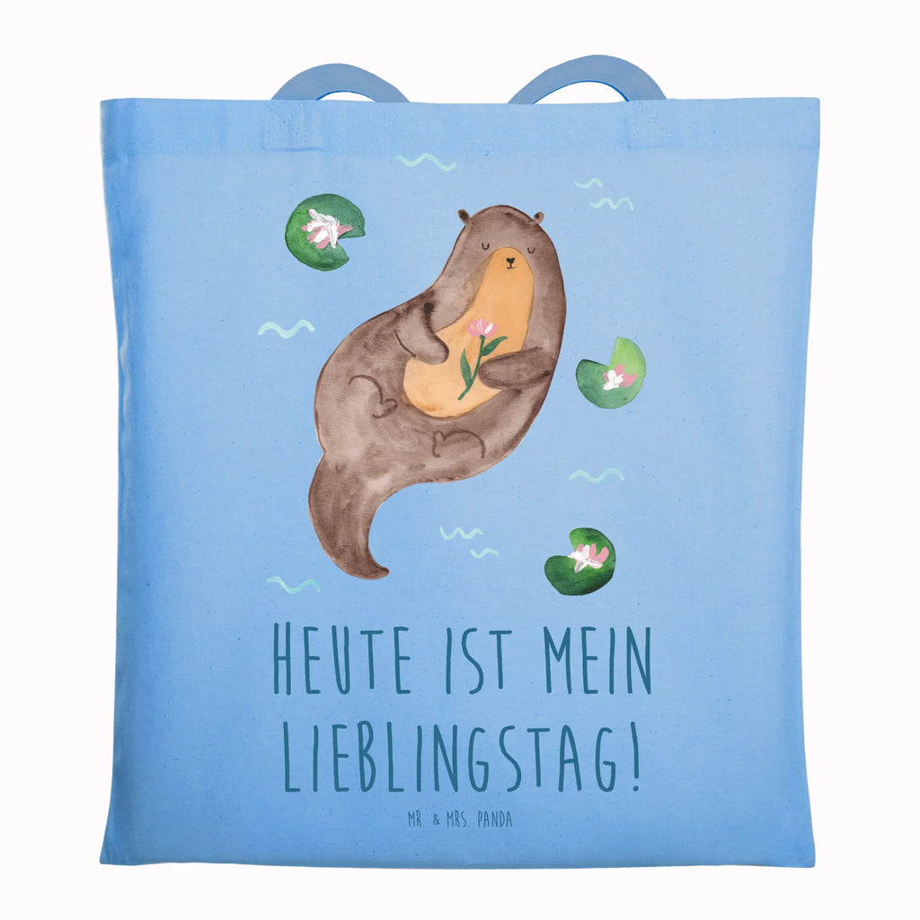 Tragetasche Otter Seerose Beuteltasche, Beutel, Einkaufstasche, Jutebeutel, Stoffbeutel, Tasche, Shopper, Umhängetasche, Strandtasche, Schultertasche, Stofftasche, Tragetasche, Badetasche, Jutetasche, Einkaufstüte, Laptoptasche, Otter, Fischotter, Seeotter, Otter Seeotter See Otter