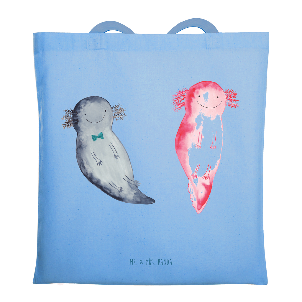 Tragetasche Axolotl Axel+Lotte Beuteltasche, Beutel, Einkaufstasche, Jutebeutel, Stoffbeutel, Tasche, Shopper, Umhängetasche, Strandtasche, Schultertasche, Stofftasche, Tragetasche, Badetasche, Jutetasche, Einkaufstüte, Laptoptasche, Axolotl, Molch, Axolot, Schwanzlurch, Lurch, Lurche, Liebe, große Liebe, Liebesbeweis, Freund, Verlobter, Ehemann, Jahrestag, Valentinstag