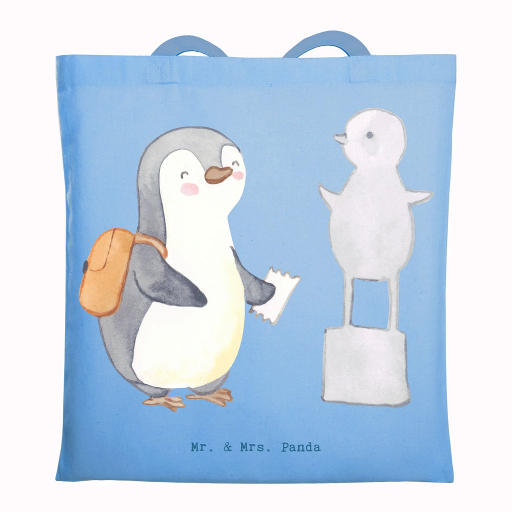 Tragetasche Pinguin Museum besuchen Beuteltasche, Beutel, Einkaufstasche, Jutebeutel, Stoffbeutel, Tasche, Shopper, Umhängetasche, Strandtasche, Schultertasche, Stofftasche, Tragetasche, Badetasche, Jutetasche, Einkaufstüte, Laptoptasche, Geschenk, Sport, Sportart, Hobby, Schenken, Danke, Dankeschön, Auszeichnung, Gewinn, Sportler, Museum besuchen, Museen