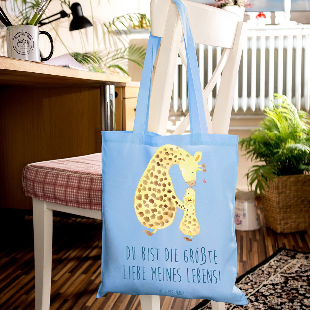 Tragetasche Giraffe mit Kind Beuteltasche, Beutel, Einkaufstasche, Jutebeutel, Stoffbeutel, Tasche, Shopper, Umhängetasche, Strandtasche, Schultertasche, Stofftasche, Tragetasche, Badetasche, Jutetasche, Einkaufstüte, Laptoptasche, Afrika, Wildtiere, Giraffe, Kind, Mutter, Mama, Tochter, Sohn, Lieblingsmensch