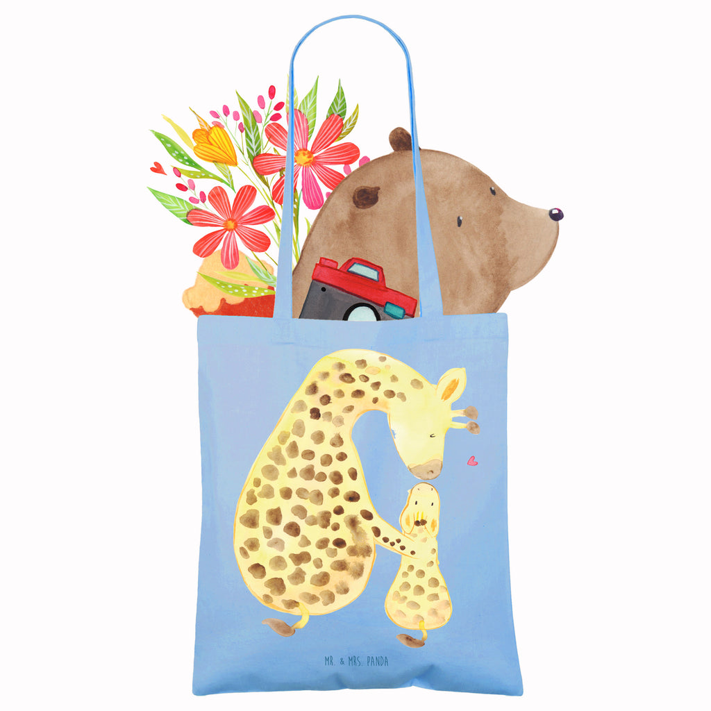 Tragetasche Giraffe mit Kind Beuteltasche, Beutel, Einkaufstasche, Jutebeutel, Stoffbeutel, Tasche, Shopper, Umhängetasche, Strandtasche, Schultertasche, Stofftasche, Tragetasche, Badetasche, Jutetasche, Einkaufstüte, Laptoptasche, Afrika, Wildtiere, Giraffe, Kind, Mutter, Mama, Tochter, Sohn, Lieblingsmensch