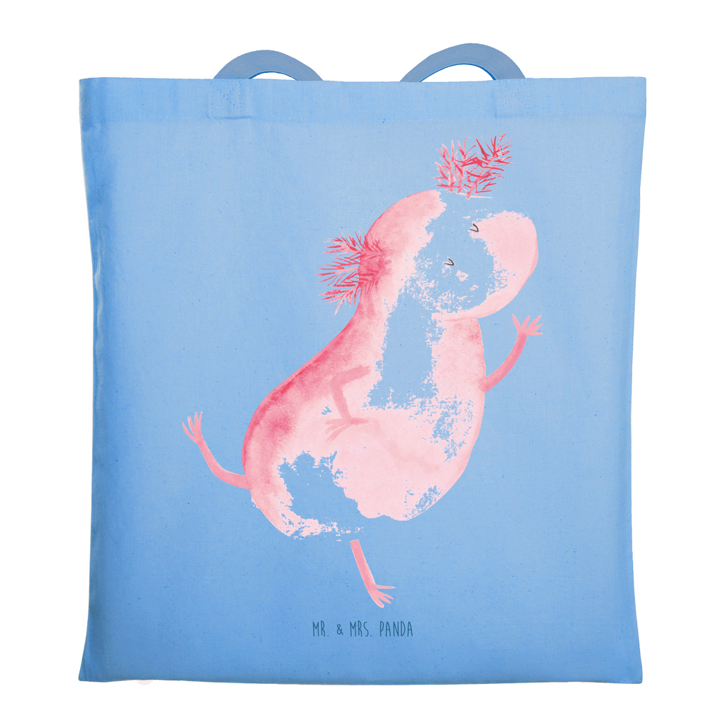 Tragetasche Axolotl Tanzen Beuteltasche, Beutel, Einkaufstasche, Jutebeutel, Stoffbeutel, Tasche, Shopper, Umhängetasche, Strandtasche, Schultertasche, Stofftasche, Tragetasche, Badetasche, Jutetasche, Einkaufstüte, Laptoptasche, Axolotl, Molch, Axolot, Schwanzlurch, Lurch, Lurche, Dachschaden, Sterne, verrückt, Freundin, beste Freundin