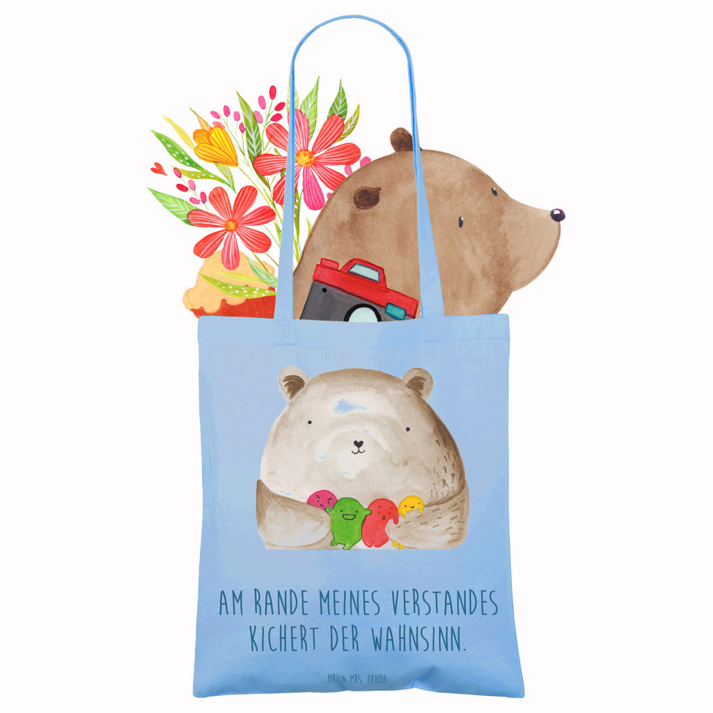 Tragetasche Bär Gefühl Beuteltasche, Beutel, Einkaufstasche, Jutebeutel, Stoffbeutel, Tasche, Shopper, Umhängetasche, Strandtasche, Schultertasche, Stofftasche, Tragetasche, Badetasche, Jutetasche, Einkaufstüte, Laptoptasche, Bär, Teddy, Teddybär, Wahnsinn, Verrückt, Durchgedreht