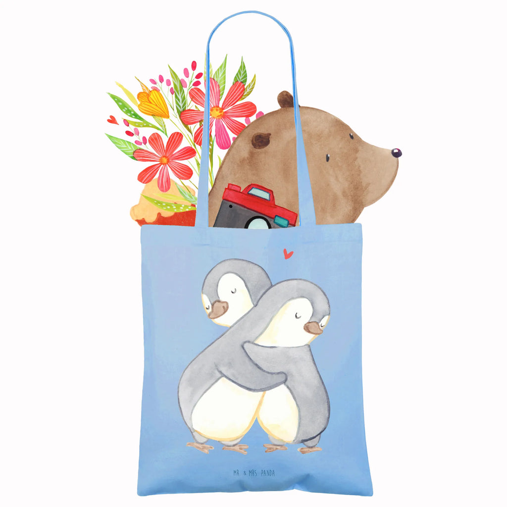 Tragetasche Pinguine Kuscheln Beuteltasche, Beutel, Einkaufstasche, Jutebeutel, Stoffbeutel, Tasche, Shopper, Umhängetasche, Strandtasche, Schultertasche, Stofftasche, Tragetasche, Badetasche, Jutetasche, Einkaufstüte, Laptoptasche, Liebe, Partner, Freund, Freundin, Ehemann, Ehefrau, Heiraten, Verlobung, Heiratsantrag, Liebesgeschenk, Jahrestag, Hocheitstag, Valentinstag, Geschenk für Frauen, Hochzeitstag, Mitbringsel, Geschenk für Freundin, Geschenk für Partner, Liebesbeweis, für Männer, für Ehemann