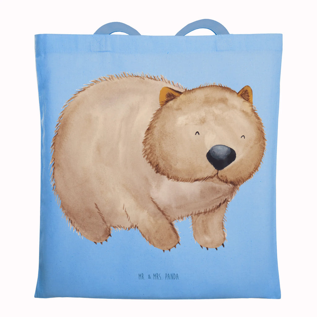 Tragetasche Wombat Beuteltasche, Beutel, Einkaufstasche, Jutebeutel, Stoffbeutel, Tasche, Shopper, Umhängetasche, Strandtasche, Schultertasche, Stofftasche, Tragetasche, Badetasche, Jutetasche, Einkaufstüte, Laptoptasche, Tiermotive, Gute Laune, lustige Sprüche, Tiere, Wombat, Das Leben ist schön, Motivation, Spruch, Australien