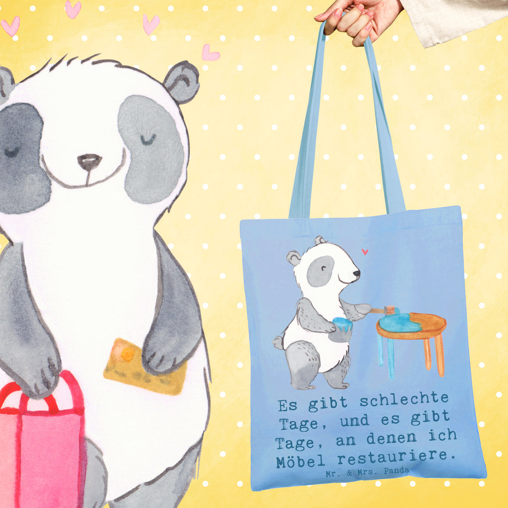 Tragetasche Panda Möbel restaurieren Beuteltasche, Beutel, Einkaufstasche, Jutebeutel, Stoffbeutel, Tasche, Shopper, Umhängetasche, Strandtasche, Schultertasche, Stofftasche, Tragetasche, Badetasche, Jutetasche, Einkaufstüte, Laptoptasche, Geschenk, Sport, Sportart, Hobby, Schenken, Danke, Dankeschön, Auszeichnung, Gewinn, Sportler, Möbel restaurieren, antike Möbel restaurieren, Handwerk, Restaurator