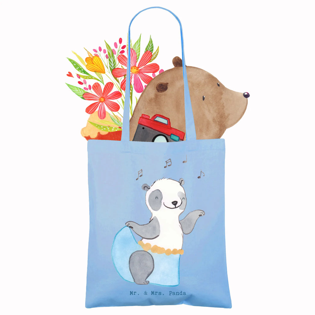 Tragetasche Panda Bauchtanz Beuteltasche, Beutel, Einkaufstasche, Jutebeutel, Stoffbeutel, Tasche, Shopper, Umhängetasche, Strandtasche, Schultertasche, Stofftasche, Tragetasche, Badetasche, Jutetasche, Einkaufstüte, Laptoptasche, Geschenk, Sport, Sportart, Hobby, Schenken, Danke, Dankeschön, Auszeichnung, Gewinn, Sportler, Bauchtanz, orientalischer Tanz, Tanzen