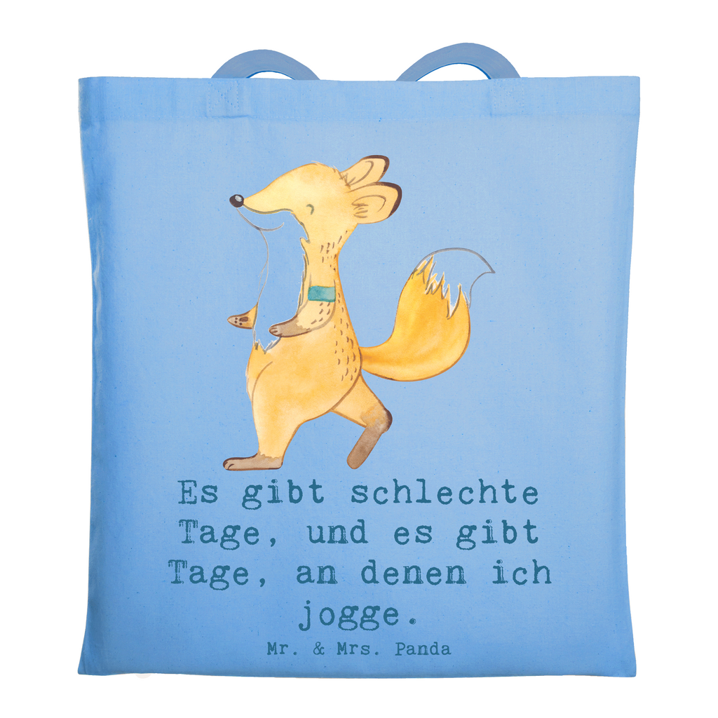 Tragetasche Fuchs Joggen Tage Beuteltasche, Beutel, Einkaufstasche, Jutebeutel, Stoffbeutel, Tasche, Shopper, Umhängetasche, Strandtasche, Schultertasche, Stofftasche, Tragetasche, Badetasche, Jutetasche, Einkaufstüte, Laptoptasche, Geschenk, Sport, Sportart, Hobby, Schenken, Danke, Dankeschön, Auszeichnung, Gewinn, Sportler, Joggen, Dauerlauf, Laufsport, Laufen