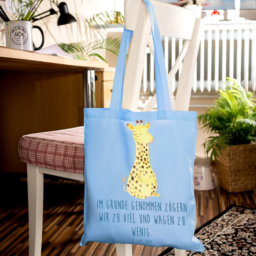 Tragetasche Giraffe Zufrieden Beuteltasche, Beutel, Einkaufstasche, Jutebeutel, Stoffbeutel, Tasche, Shopper, Umhängetasche, Strandtasche, Schultertasche, Stofftasche, Tragetasche, Badetasche, Jutetasche, Einkaufstüte, Laptoptasche, Afrika, Wildtiere, Giraffe, Zufrieden, Glück, Abenteuer