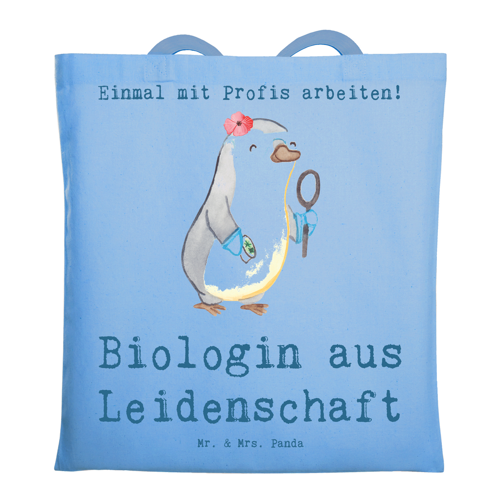 Tragetasche Biologin aus Leidenschaft Beuteltasche, Beutel, Einkaufstasche, Jutebeutel, Stoffbeutel, Tasche, Shopper, Umhängetasche, Strandtasche, Schultertasche, Stofftasche, Tragetasche, Badetasche, Jutetasche, Einkaufstüte, Laptoptasche, Beruf, Ausbildung, Jubiläum, Abschied, Rente, Kollege, Kollegin, Geschenk, Schenken, Arbeitskollege, Mitarbeiter, Firma, Danke, Dankeschön, Biologin, Biologie, Naturwissenschaftlerin, Labor, Studium, Bachelor, Master