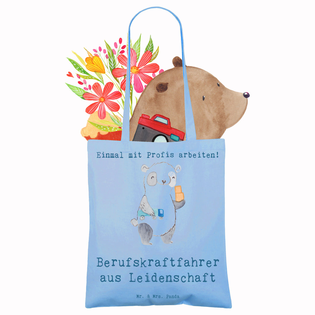 Tragetasche Berufskraftfahrer aus Leidenschaft Beuteltasche, Beutel, Einkaufstasche, Jutebeutel, Stoffbeutel, Tasche, Shopper, Umhängetasche, Strandtasche, Schultertasche, Stofftasche, Tragetasche, Badetasche, Jutetasche, Einkaufstüte, Laptoptasche, Beruf, Ausbildung, Jubiläum, Abschied, Rente, Kollege, Kollegin, Geschenk, Schenken, Arbeitskollege, Mitarbeiter, Firma, Danke, Dankeschön