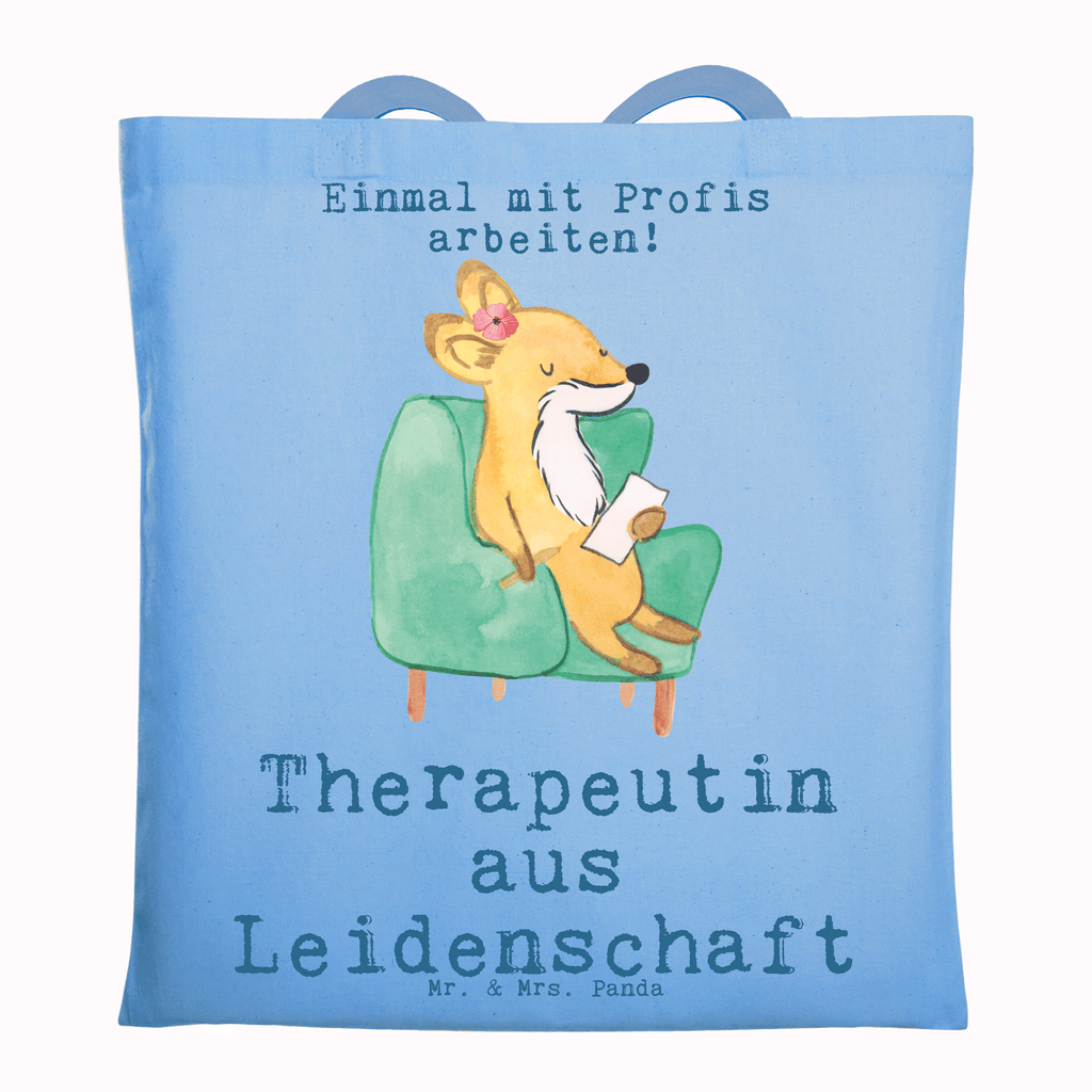 Tragetasche Therapeutin aus Leidenschaft Beuteltasche, Beutel, Einkaufstasche, Jutebeutel, Stoffbeutel, Tasche, Shopper, Umhängetasche, Strandtasche, Schultertasche, Stofftasche, Tragetasche, Badetasche, Jutetasche, Einkaufstüte, Laptoptasche, Beruf, Ausbildung, Jubiläum, Abschied, Rente, Kollege, Kollegin, Geschenk, Schenken, Arbeitskollege, Mitarbeiter, Firma, Danke, Dankeschön