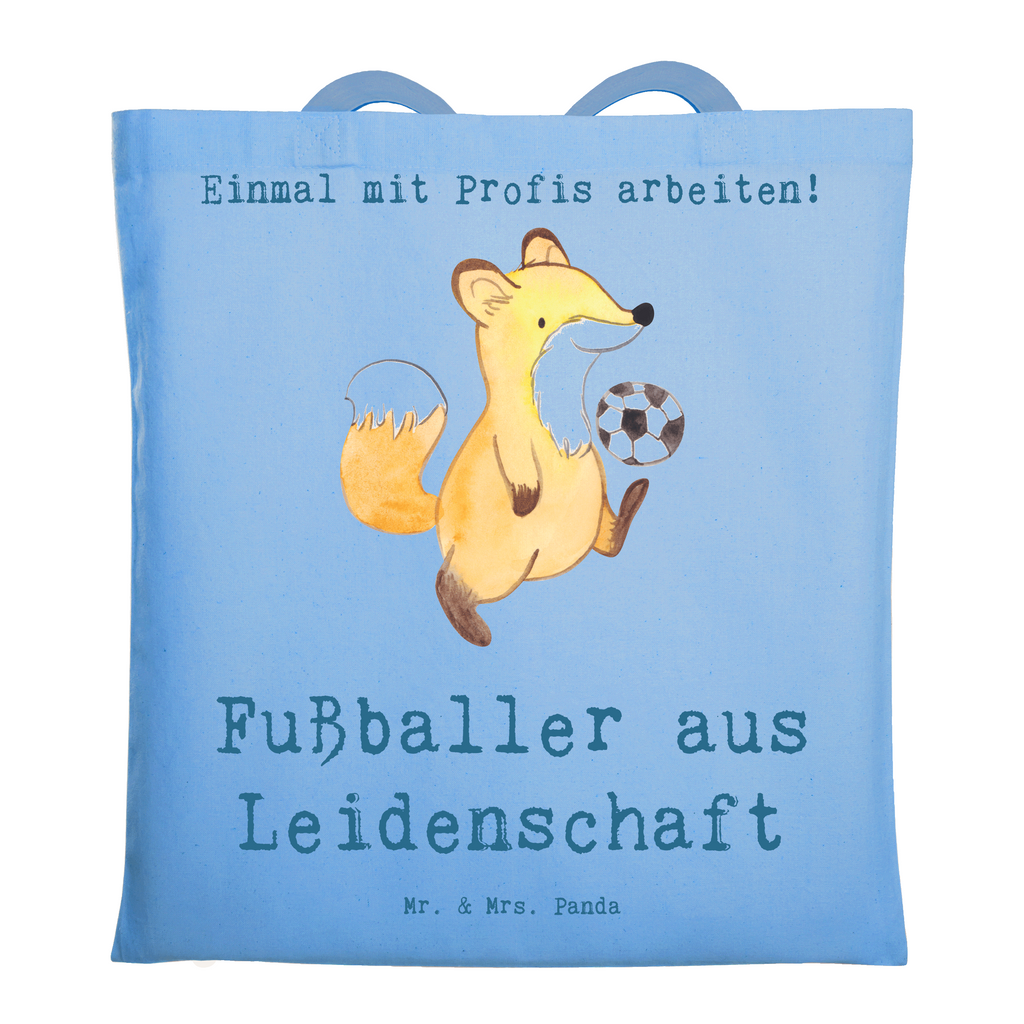 Tragetasche Fußballer aus Leidenschaft Beuteltasche, Beutel, Einkaufstasche, Jutebeutel, Stoffbeutel, Tasche, Shopper, Umhängetasche, Strandtasche, Schultertasche, Stofftasche, Tragetasche, Badetasche, Jutetasche, Einkaufstüte, Laptoptasche, Beruf, Ausbildung, Jubiläum, Abschied, Rente, Kollege, Kollegin, Geschenk, Schenken, Arbeitskollege, Mitarbeiter, Firma, Danke, Dankeschön, Fußballer, Fußballspieler, Profi Fußballer, Fußballspiel, Glücksbringer