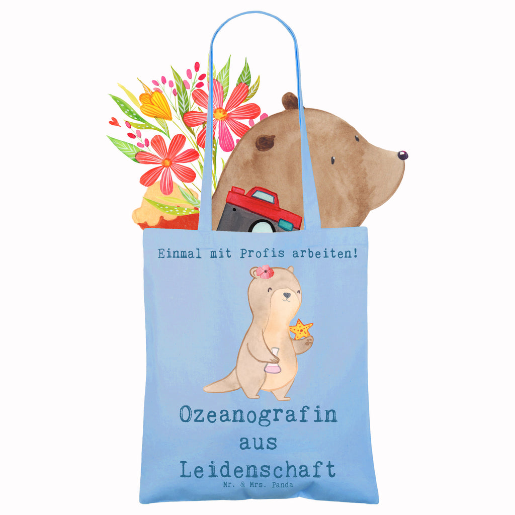 Tragetasche Ozeanografin aus Leidenschaft Beuteltasche, Beutel, Einkaufstasche, Jutebeutel, Stoffbeutel, Tasche, Shopper, Umhängetasche, Strandtasche, Schultertasche, Stofftasche, Tragetasche, Badetasche, Jutetasche, Einkaufstüte, Laptoptasche, Beruf, Ausbildung, Jubiläum, Abschied, Rente, Kollege, Kollegin, Geschenk, Schenken, Arbeitskollege, Mitarbeiter, Firma, Danke, Dankeschön, Ozeanografin, Meeresbiologe, Meereskundler, Naturwissenschaftler, Meeresforscher, maritime Forschung, Studium