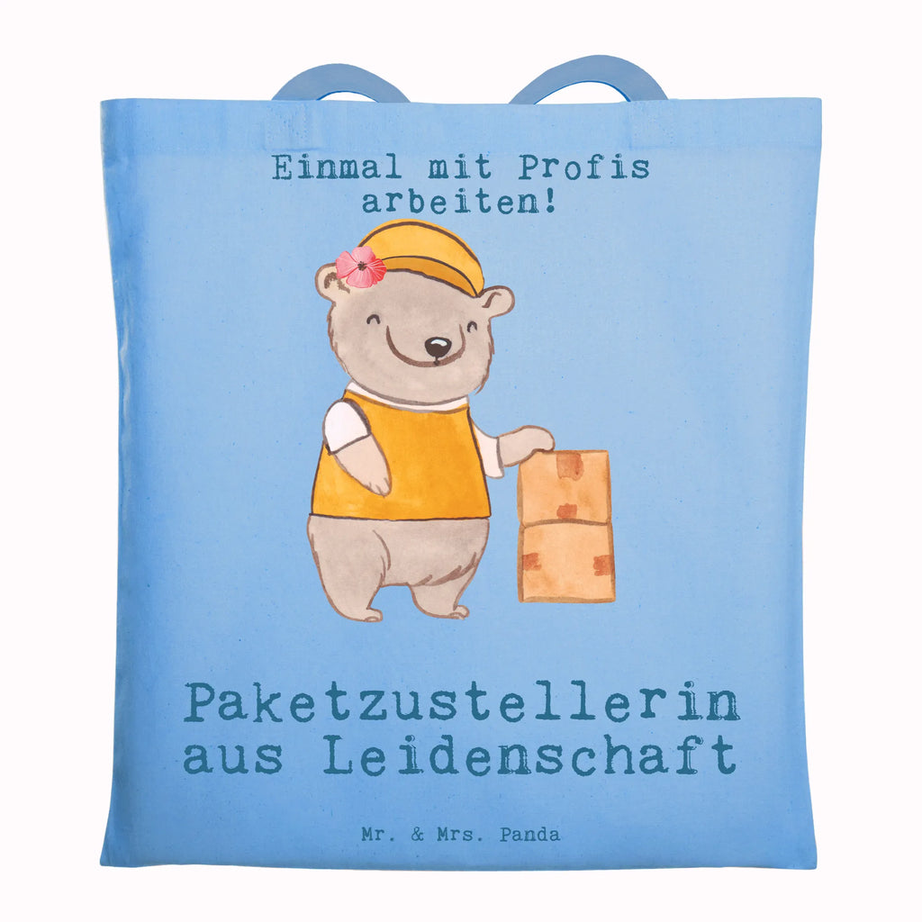 Tragetasche Paketzustellerin aus Leidenschaft Beuteltasche, Beutel, Einkaufstasche, Jutebeutel, Stoffbeutel, Tasche, Shopper, Umhängetasche, Strandtasche, Schultertasche, Stofftasche, Tragetasche, Badetasche, Jutetasche, Einkaufstüte, Laptoptasche, Beruf, Ausbildung, Jubiläum, Abschied, Rente, Kollege, Kollegin, Geschenk, Schenken, Arbeitskollege, Mitarbeiter, Firma, Danke, Dankeschön, Paketzustellerin, Paketbotin, Zustellservice Pakete