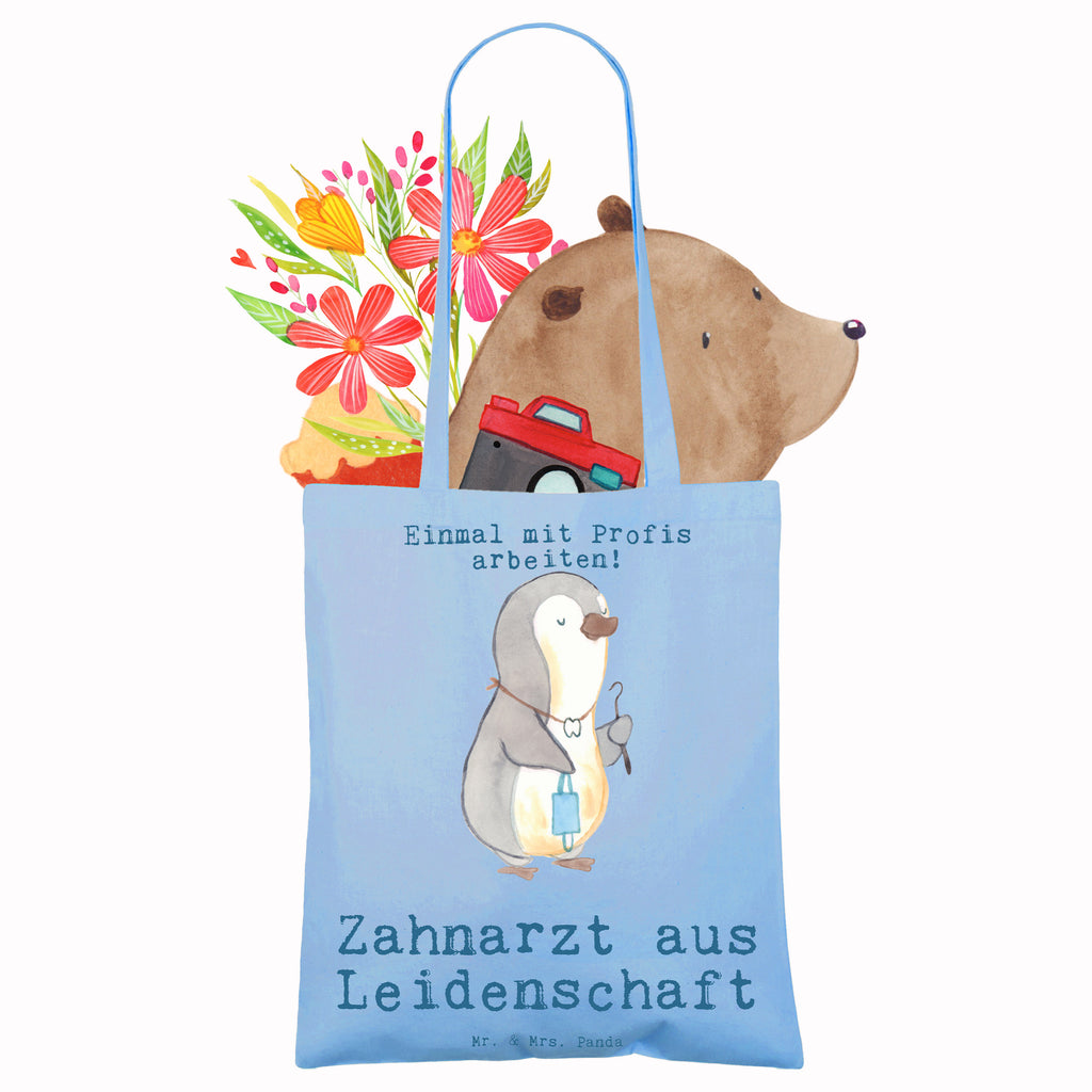 Tragetasche Zahnarzt aus Leidenschaft Beuteltasche, Beutel, Einkaufstasche, Jutebeutel, Stoffbeutel, Tasche, Shopper, Umhängetasche, Strandtasche, Schultertasche, Stofftasche, Tragetasche, Badetasche, Jutetasche, Einkaufstüte, Laptoptasche, Beruf, Ausbildung, Jubiläum, Abschied, Rente, Kollege, Kollegin, Geschenk, Schenken, Arbeitskollege, Mitarbeiter, Firma, Danke, Dankeschön