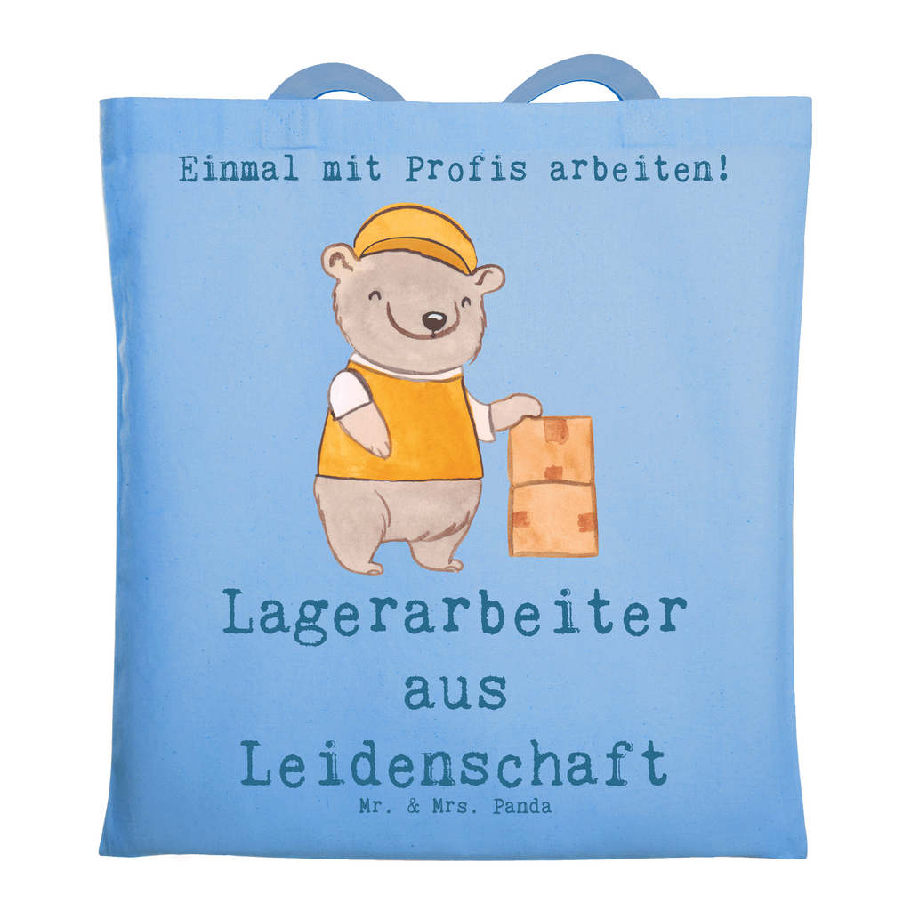 Tragetasche Lagerarbeiter aus Leidenschaft Beuteltasche, Beutel, Einkaufstasche, Jutebeutel, Stoffbeutel, Tasche, Shopper, Umhängetasche, Strandtasche, Schultertasche, Stofftasche, Tragetasche, Badetasche, Jutetasche, Einkaufstüte, Laptoptasche, Beruf, Ausbildung, Jubiläum, Abschied, Rente, Kollege, Kollegin, Geschenk, Schenken, Arbeitskollege, Mitarbeiter, Firma, Danke, Dankeschön, Lagerarbeiter, Fachlagerist, Lagerist, Lagerverwalter