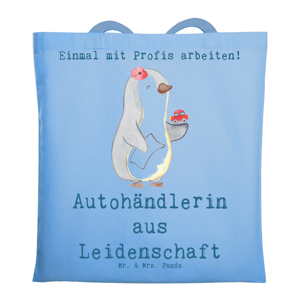 Tragetasche Autohändlerin aus Leidenschaft Beuteltasche, Beutel, Einkaufstasche, Jutebeutel, Stoffbeutel, Tasche, Shopper, Umhängetasche, Strandtasche, Schultertasche, Stofftasche, Tragetasche, Badetasche, Jutetasche, Einkaufstüte, Laptoptasche, Beruf, Ausbildung, Jubiläum, Abschied, Rente, Kollege, Kollegin, Geschenk, Schenken, Arbeitskollege, Mitarbeiter, Firma, Danke, Dankeschön, Autohändlerin, Eröffnung Autohaus, Autohandel, Gebrauchtwagenhändlerin, Autoverkäuferin