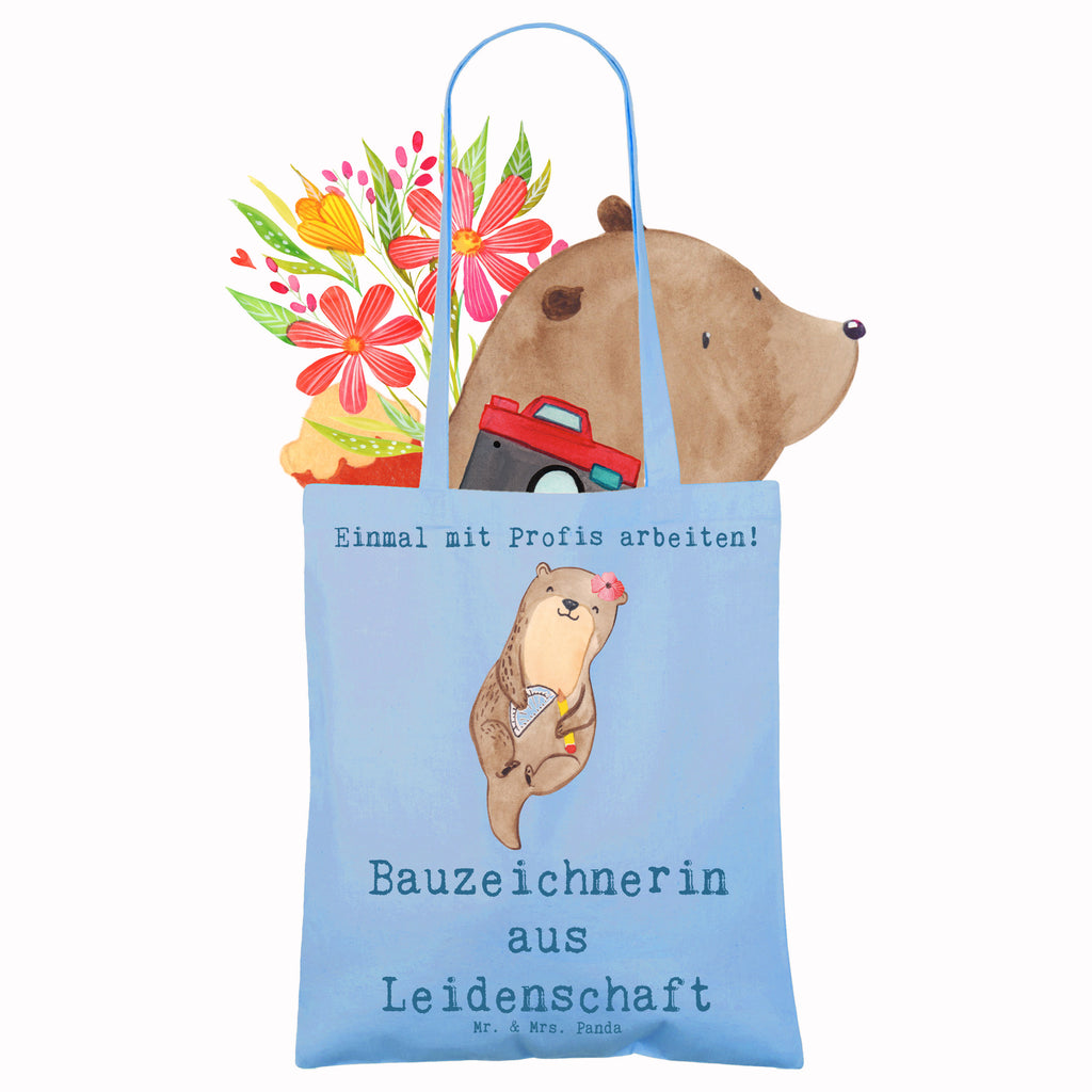 Tragetasche Bauzeichnerin aus Leidenschaft Beuteltasche, Beutel, Einkaufstasche, Jutebeutel, Stoffbeutel, Tasche, Shopper, Umhängetasche, Strandtasche, Schultertasche, Stofftasche, Tragetasche, Badetasche, Jutetasche, Einkaufstüte, Laptoptasche, Beruf, Ausbildung, Jubiläum, Abschied, Rente, Kollege, Kollegin, Geschenk, Schenken, Arbeitskollege, Mitarbeiter, Firma, Danke, Dankeschön