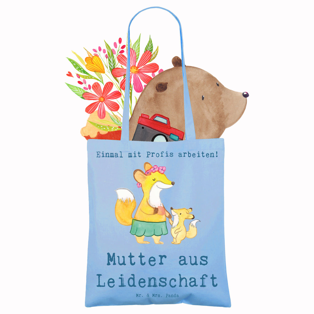 Tragetasche Mutter aus Leidenschaft Beuteltasche, Beutel, Einkaufstasche, Jutebeutel, Stoffbeutel, Tasche, Shopper, Umhängetasche, Strandtasche, Schultertasche, Stofftasche, Tragetasche, Badetasche, Jutetasche, Einkaufstüte, Laptoptasche, Beruf, Ausbildung, Jubiläum, Abschied, Rente, Kollege, Kollegin, Geschenk, Schenken, Arbeitskollege, Mitarbeiter, Firma, Danke, Dankeschön