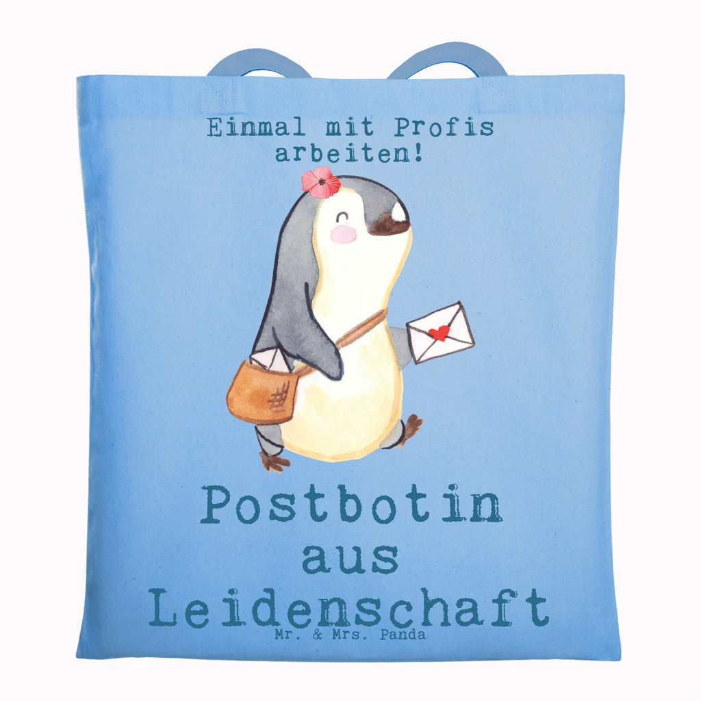 Tragetasche Postbotin aus Leidenschaft Beuteltasche, Beutel, Einkaufstasche, Jutebeutel, Stoffbeutel, Tasche, Shopper, Umhängetasche, Strandtasche, Schultertasche, Stofftasche, Tragetasche, Badetasche, Jutetasche, Einkaufstüte, Laptoptasche, Beruf, Ausbildung, Jubiläum, Abschied, Rente, Kollege, Kollegin, Geschenk, Schenken, Arbeitskollege, Mitarbeiter, Firma, Danke, Dankeschön, Postbotin, Briefzustellerin, Briefträgerin, Postlerin