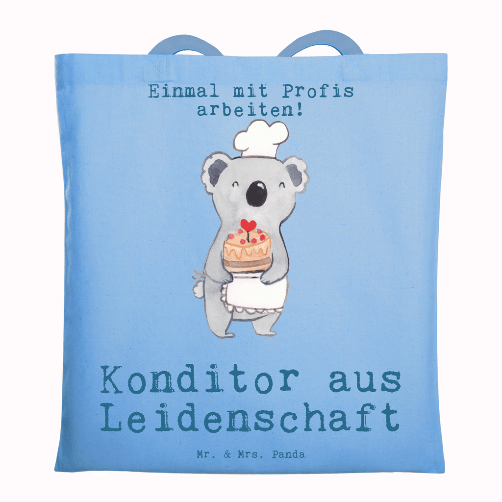 Tragetasche Konditor aus Leidenschaft Beuteltasche, Beutel, Einkaufstasche, Jutebeutel, Stoffbeutel, Tasche, Shopper, Umhängetasche, Strandtasche, Schultertasche, Stofftasche, Tragetasche, Badetasche, Jutetasche, Einkaufstüte, Laptoptasche, Beruf, Ausbildung, Jubiläum, Abschied, Rente, Kollege, Kollegin, Geschenk, Schenken, Arbeitskollege, Mitarbeiter, Firma, Danke, Dankeschön, Konditor, Kuchenbäcker, Patissier, Confiseur, Bäcker