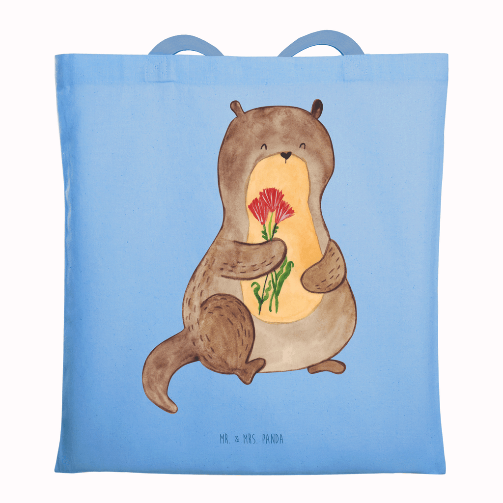 Tragetasche Otter Blumenstrauß Beuteltasche, Beutel, Einkaufstasche, Jutebeutel, Stoffbeutel, Tasche, Shopper, Umhängetasche, Strandtasche, Schultertasche, Stofftasche, Tragetasche, Badetasche, Jutetasche, Einkaufstüte, Laptoptasche, Otter, Fischotter, Seeotter, Otter Seeotter See Otter