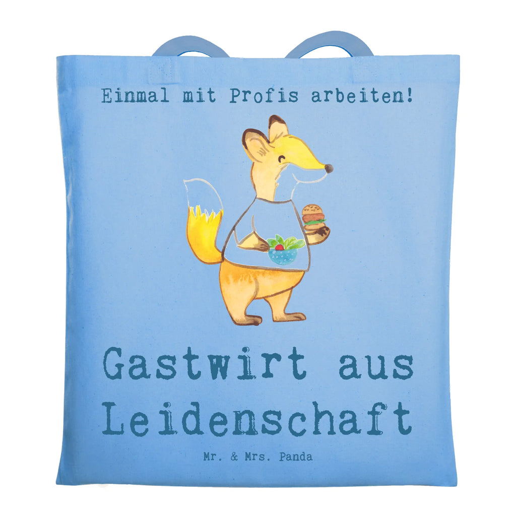 Tragetasche Gastwirt aus Leidenschaft Beuteltasche, Beutel, Einkaufstasche, Jutebeutel, Stoffbeutel, Tasche, Shopper, Umhängetasche, Strandtasche, Schultertasche, Stofftasche, Tragetasche, Badetasche, Jutetasche, Einkaufstüte, Laptoptasche, Beruf, Ausbildung, Jubiläum, Abschied, Rente, Kollege, Kollegin, Geschenk, Schenken, Arbeitskollege, Mitarbeiter, Firma, Danke, Dankeschön, Kneipenwirt, Gastwirt, Gaststätte, Kneipe, Eröffnung, Barkeeper, Bartender, Rum, Bar