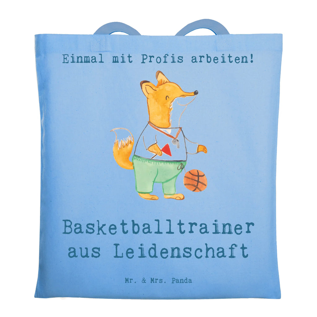 Tragetasche Basketballtrainer aus Leidenschaft Beuteltasche, Beutel, Einkaufstasche, Jutebeutel, Stoffbeutel, Tasche, Shopper, Umhängetasche, Strandtasche, Schultertasche, Stofftasche, Tragetasche, Badetasche, Jutetasche, Einkaufstüte, Laptoptasche, Beruf, Ausbildung, Jubiläum, Abschied, Rente, Kollege, Kollegin, Geschenk, Schenken, Arbeitskollege, Mitarbeiter, Firma, Danke, Dankeschön, Basketballtrainer, Basketball, Sport, Ballsport, Basketballcoach, Basketballer, Verein