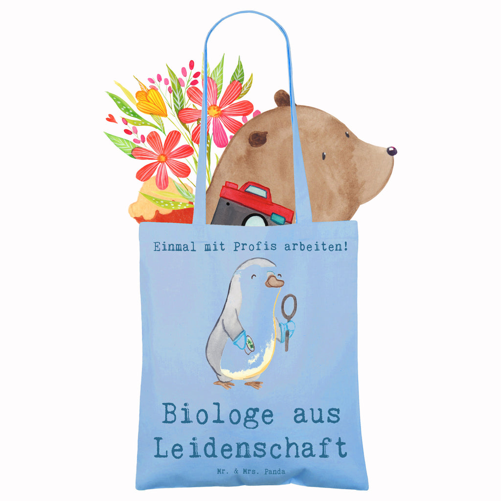 Tragetasche Biologe aus Leidenschaft Beuteltasche, Beutel, Einkaufstasche, Jutebeutel, Stoffbeutel, Tasche, Shopper, Umhängetasche, Strandtasche, Schultertasche, Stofftasche, Tragetasche, Badetasche, Jutetasche, Einkaufstüte, Laptoptasche, Beruf, Ausbildung, Jubiläum, Abschied, Rente, Kollege, Kollegin, Geschenk, Schenken, Arbeitskollege, Mitarbeiter, Firma, Danke, Dankeschön, Biologe, Biologie, Naturwissenschaftler, Labor, Studium, Bachelor, Master