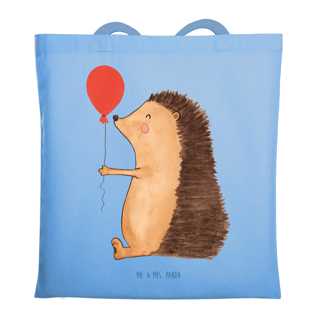 Tragetasche Igel Luftballon Beuteltasche, Beutel, Einkaufstasche, Jutebeutel, Stoffbeutel, Tasche, Shopper, Umhängetasche, Strandtasche, Schultertasche, Stofftasche, Tragetasche, Badetasche, Jutetasche, Einkaufstüte, Laptoptasche, Tiermotive, Gute Laune, lustige Sprüche, Tiere, Igel, Geburtstag, Herzlichen Glückwunsch, Glückwunsch, Geburtstagskind, Ballon, Happy Birthday