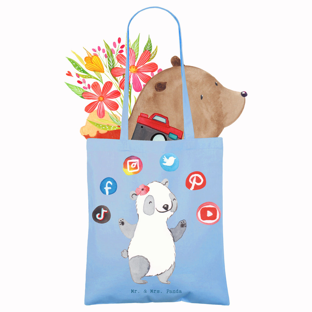 Tragetasche Social Media Managerin Herz Beuteltasche, Beutel, Einkaufstasche, Jutebeutel, Stoffbeutel, Tasche, Shopper, Umhängetasche, Strandtasche, Schultertasche, Stofftasche, Tragetasche, Badetasche, Jutetasche, Einkaufstüte, Laptoptasche, Beruf, Ausbildung, Jubiläum, Abschied, Rente, Kollege, Kollegin, Geschenk, Schenken, Arbeitskollege, Mitarbeiter, Firma, Danke, Dankeschön