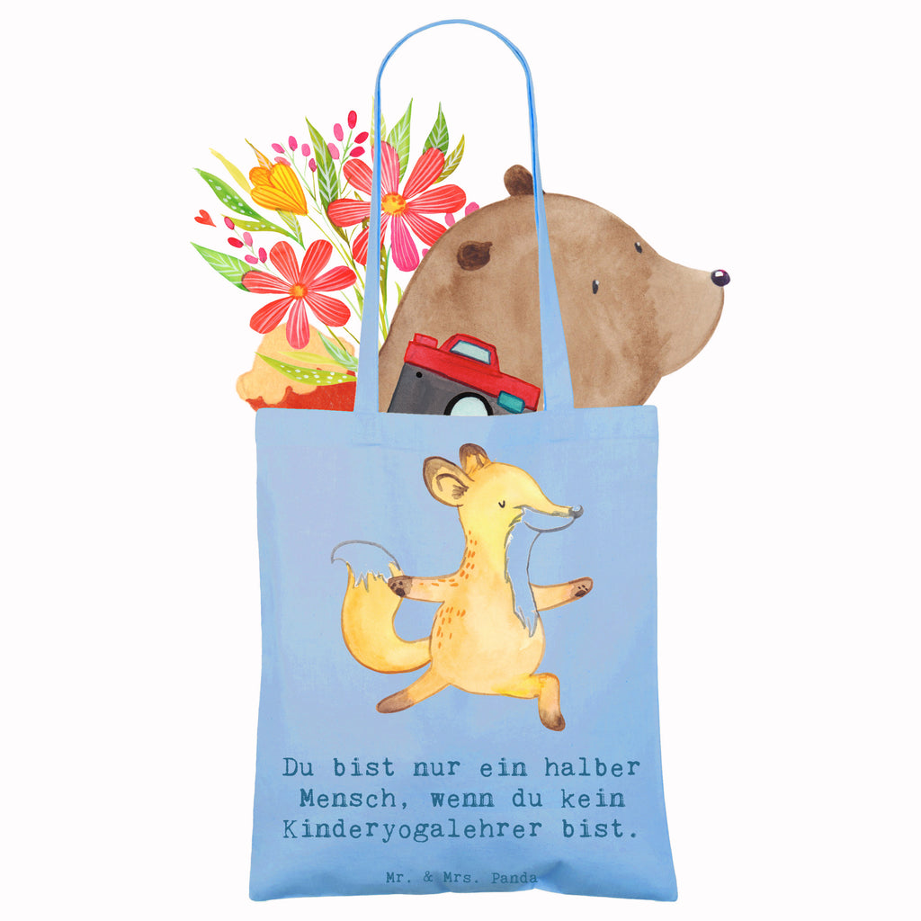 Tragetasche Kinderyogalehrer mit Herz Beuteltasche, Beutel, Einkaufstasche, Jutebeutel, Stoffbeutel, Tasche, Shopper, Umhängetasche, Strandtasche, Schultertasche, Stofftasche, Tragetasche, Badetasche, Jutetasche, Einkaufstüte, Laptoptasche, Beruf, Ausbildung, Jubiläum, Abschied, Rente, Kollege, Kollegin, Geschenk, Schenken, Arbeitskollege, Mitarbeiter, Firma, Danke, Dankeschön