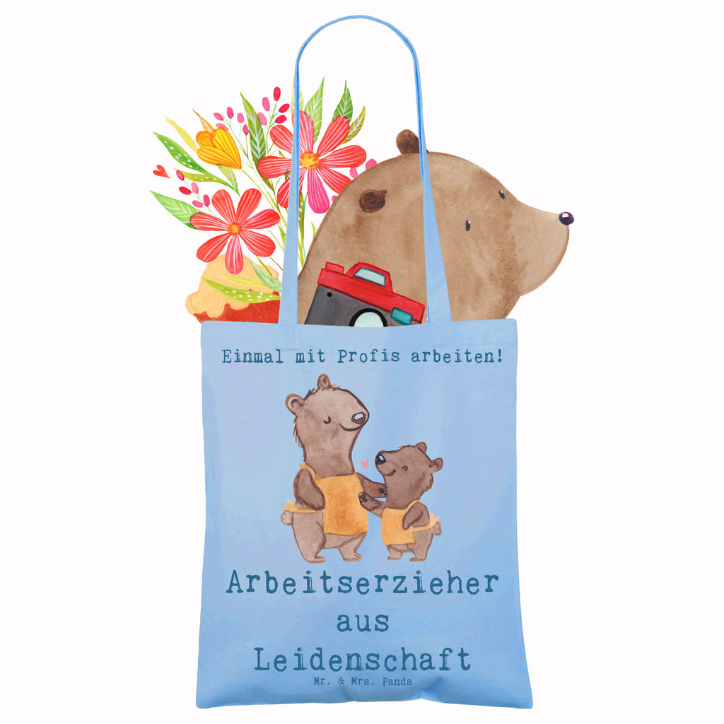 Tragetasche Arbeitserzieher aus Leidenschaft Beuteltasche, Beutel, Einkaufstasche, Jutebeutel, Stoffbeutel, Tasche, Shopper, Umhängetasche, Strandtasche, Schultertasche, Stofftasche, Tragetasche, Badetasche, Jutetasche, Einkaufstüte, Laptoptasche, Beruf, Ausbildung, Jubiläum, Abschied, Rente, Kollege, Kollegin, Geschenk, Schenken, Arbeitskollege, Mitarbeiter, Firma, Danke, Dankeschön, Arbeitserzieher, Arbeitspädagoge, Studium