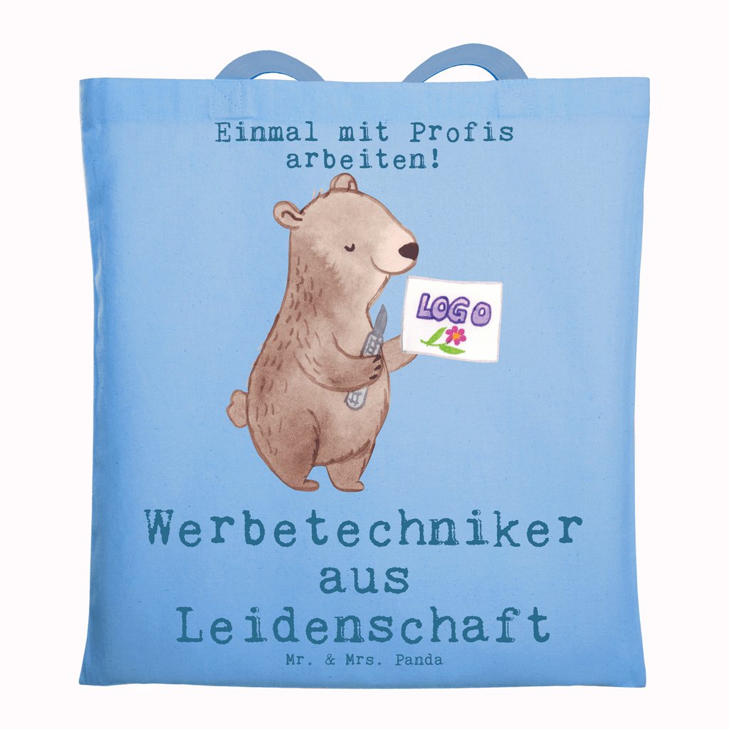 Tragetasche Werbetechniker aus Leidenschaft Beuteltasche, Beutel, Einkaufstasche, Jutebeutel, Stoffbeutel, Tasche, Shopper, Umhängetasche, Strandtasche, Schultertasche, Stofftasche, Tragetasche, Badetasche, Jutetasche, Einkaufstüte, Laptoptasche, Beruf, Ausbildung, Jubiläum, Abschied, Rente, Kollege, Kollegin, Geschenk, Schenken, Arbeitskollege, Mitarbeiter, Firma, Danke, Dankeschön