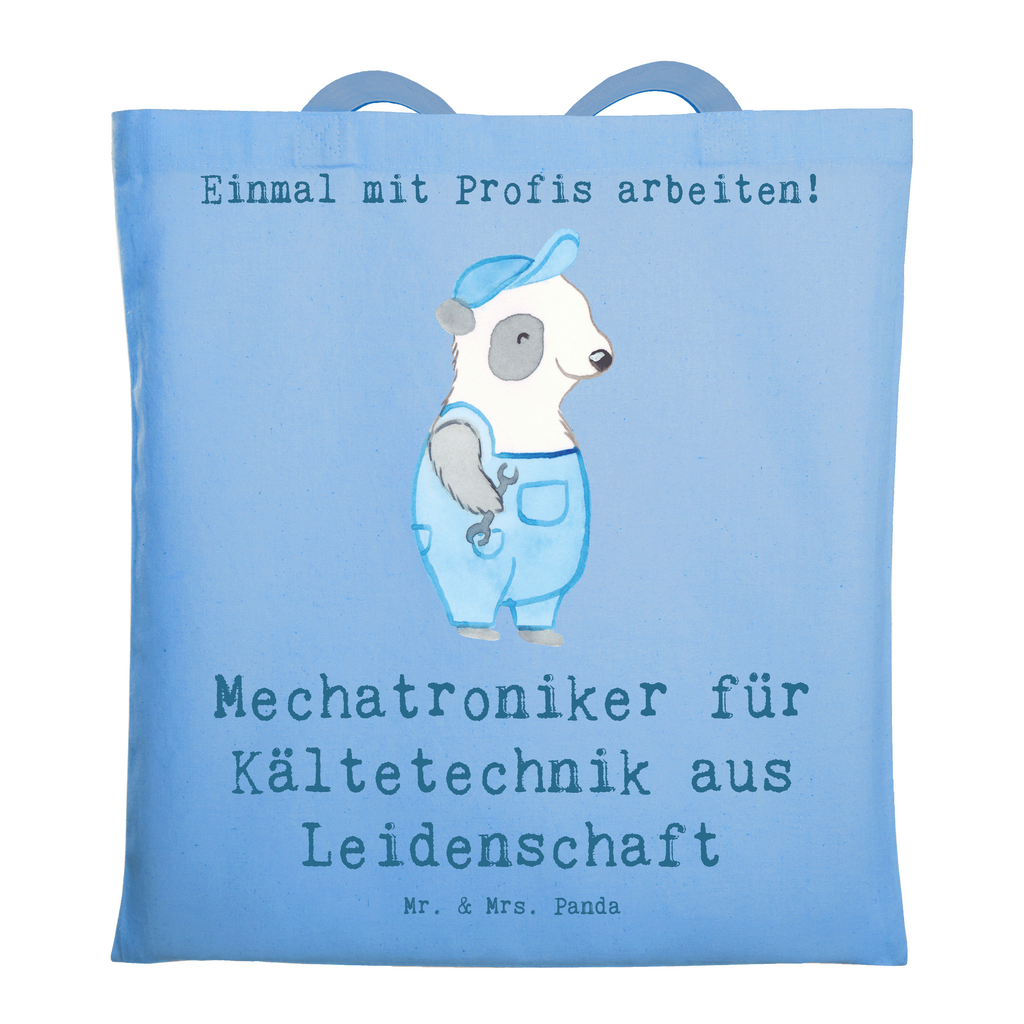 Tragetasche Mechatroniker für Kältetechnik aus Leidenschaft Beuteltasche, Beutel, Einkaufstasche, Jutebeutel, Stoffbeutel, Tasche, Shopper, Umhängetasche, Strandtasche, Schultertasche, Stofftasche, Tragetasche, Badetasche, Jutetasche, Einkaufstüte, Laptoptasche, Beruf, Ausbildung, Jubiläum, Abschied, Rente, Kollege, Kollegin, Geschenk, Schenken, Arbeitskollege, Mitarbeiter, Firma, Danke, Dankeschön, Mechatroniker für Kältetechnik, Gesellenprüfung