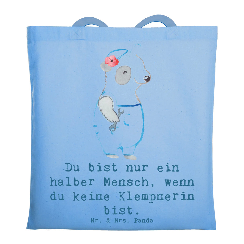 Tragetasche Klempnerin mit Herz Beuteltasche, Beutel, Einkaufstasche, Jutebeutel, Stoffbeutel, Tasche, Shopper, Umhängetasche, Strandtasche, Schultertasche, Stofftasche, Tragetasche, Badetasche, Jutetasche, Einkaufstüte, Laptoptasche, Beruf, Ausbildung, Jubiläum, Abschied, Rente, Kollege, Kollegin, Geschenk, Schenken, Arbeitskollege, Mitarbeiter, Firma, Danke, Dankeschön, Klempnerin, Handwerkerin, Installateurin, Meisterin, Gesellenprüfung, Fachbetrieb, Bauklempnerin, Sanitärinstallationen