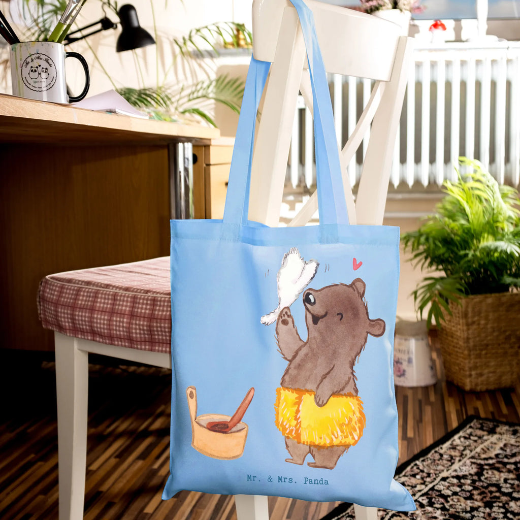 Tragetasche Saunameister mit Herz Beuteltasche, Beutel, Einkaufstasche, Jutebeutel, Stoffbeutel, Tasche, Shopper, Umhängetasche, Strandtasche, Schultertasche, Stofftasche, Tragetasche, Badetasche, Jutetasche, Einkaufstüte, Laptoptasche, Beruf, Ausbildung, Jubiläum, Abschied, Rente, Kollege, Kollegin, Geschenk, Schenken, Arbeitskollege, Mitarbeiter, Firma, Danke, Dankeschön