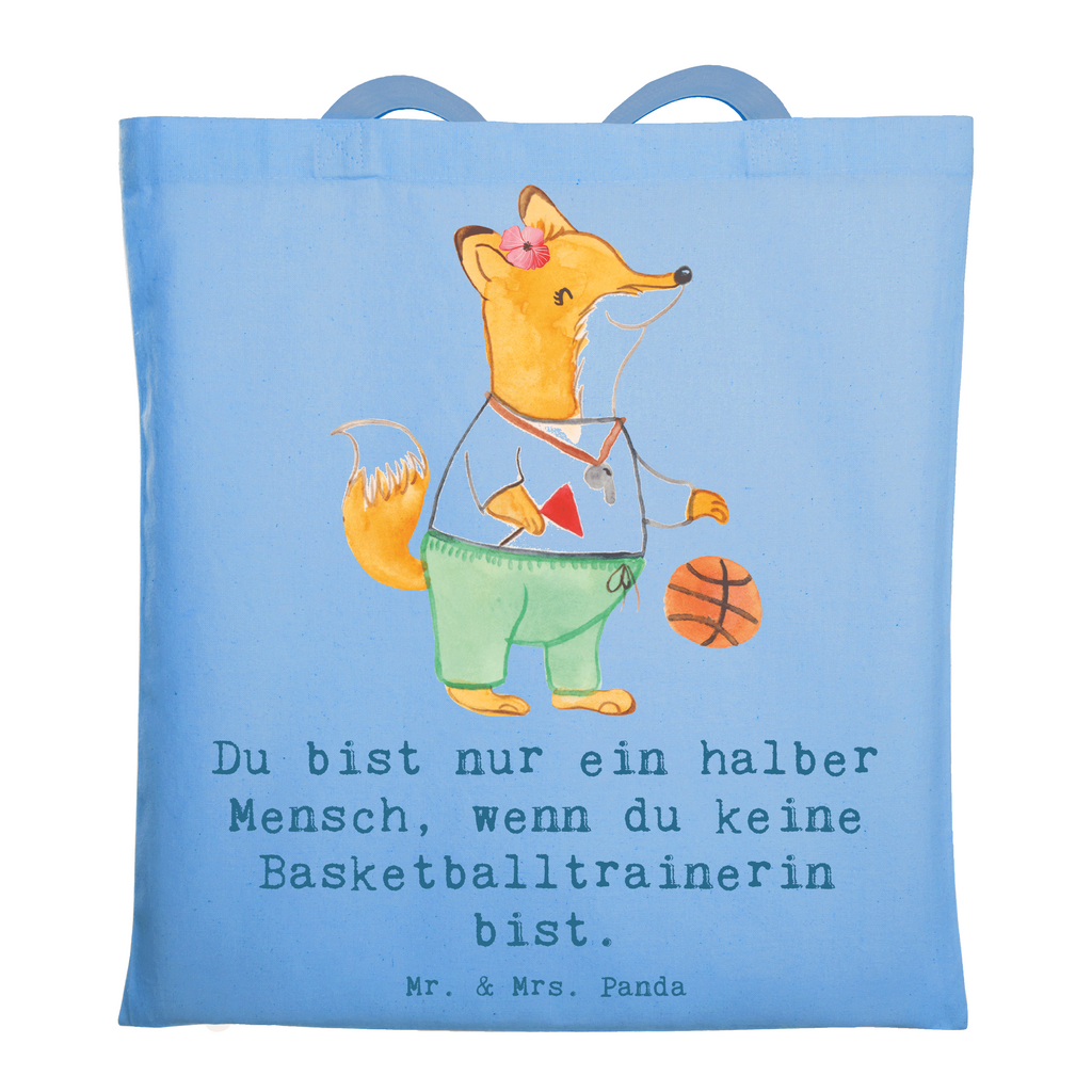 Tragetasche Basketballtrainerin mit Herz Beuteltasche, Beutel, Einkaufstasche, Jutebeutel, Stoffbeutel, Tasche, Shopper, Umhängetasche, Strandtasche, Schultertasche, Stofftasche, Tragetasche, Badetasche, Jutetasche, Einkaufstüte, Laptoptasche, Beruf, Ausbildung, Jubiläum, Abschied, Rente, Kollege, Kollegin, Geschenk, Schenken, Arbeitskollege, Mitarbeiter, Firma, Danke, Dankeschön, Basketballtrainerin, Basketball, Sport, Ballsport, Basketballcoach, Basketballerin, Verein