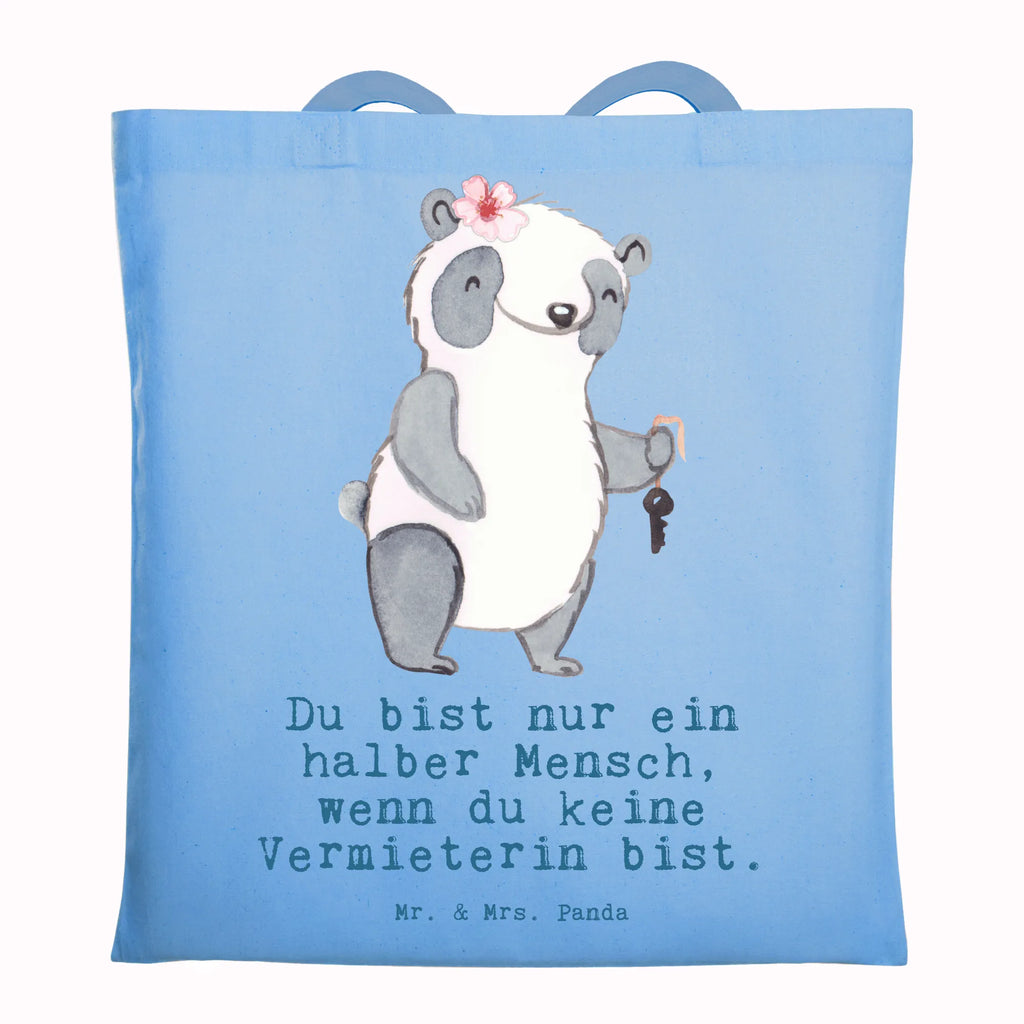 Tragetasche Vermieterin mit Herz Beuteltasche, Beutel, Einkaufstasche, Jutebeutel, Stoffbeutel, Tasche, Shopper, Umhängetasche, Strandtasche, Schultertasche, Stofftasche, Tragetasche, Badetasche, Jutetasche, Einkaufstüte, Laptoptasche, Beruf, Ausbildung, Jubiläum, Abschied, Rente, Kollege, Kollegin, Geschenk, Schenken, Arbeitskollege, Mitarbeiter, Firma, Danke, Dankeschön