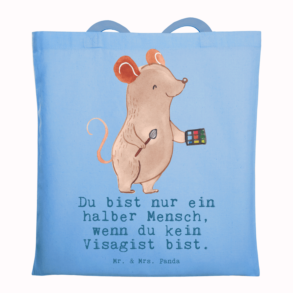 Tragetasche Visagist mit Herz Beuteltasche, Beutel, Einkaufstasche, Jutebeutel, Stoffbeutel, Tasche, Shopper, Umhängetasche, Strandtasche, Schultertasche, Stofftasche, Tragetasche, Badetasche, Jutetasche, Einkaufstüte, Laptoptasche, Beruf, Ausbildung, Jubiläum, Abschied, Rente, Kollege, Kollegin, Geschenk, Schenken, Arbeitskollege, Mitarbeiter, Firma, Danke, Dankeschön, Kosmetiker, Make Up Artist, Maskenbildner, Visagist, Beauty Salon, Kosmetikstudio, Eröffnung