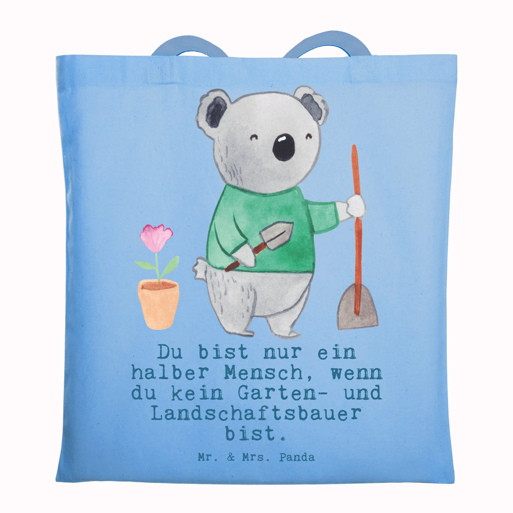 Tragetasche Garten- und Landschaftsbauer mit Herz Beuteltasche, Beutel, Einkaufstasche, Jutebeutel, Stoffbeutel, Tasche, Shopper, Umhängetasche, Strandtasche, Schultertasche, Stofftasche, Tragetasche, Badetasche, Jutetasche, Einkaufstüte, Laptoptasche, Beruf, Ausbildung, Jubiläum, Abschied, Rente, Kollege, Kollegin, Geschenk, Schenken, Arbeitskollege, Mitarbeiter, Firma, Danke, Dankeschön, Gärtner, Gartenplaner, Gärtnerei, Gartenbau, Hobbygärtner, Garten- und Landschaftsbauer