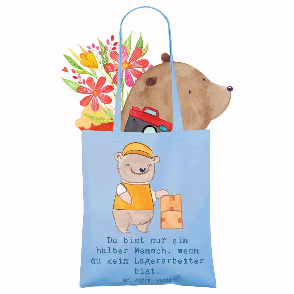 Tragetasche Lagerarbeiter mit Herz Beuteltasche, Beutel, Einkaufstasche, Jutebeutel, Stoffbeutel, Tasche, Shopper, Umhängetasche, Strandtasche, Schultertasche, Stofftasche, Tragetasche, Badetasche, Jutetasche, Einkaufstüte, Laptoptasche, Beruf, Ausbildung, Jubiläum, Abschied, Rente, Kollege, Kollegin, Geschenk, Schenken, Arbeitskollege, Mitarbeiter, Firma, Danke, Dankeschön, Lagerarbeiter, Fachlagerist, Lagerist, Lagerverwalter