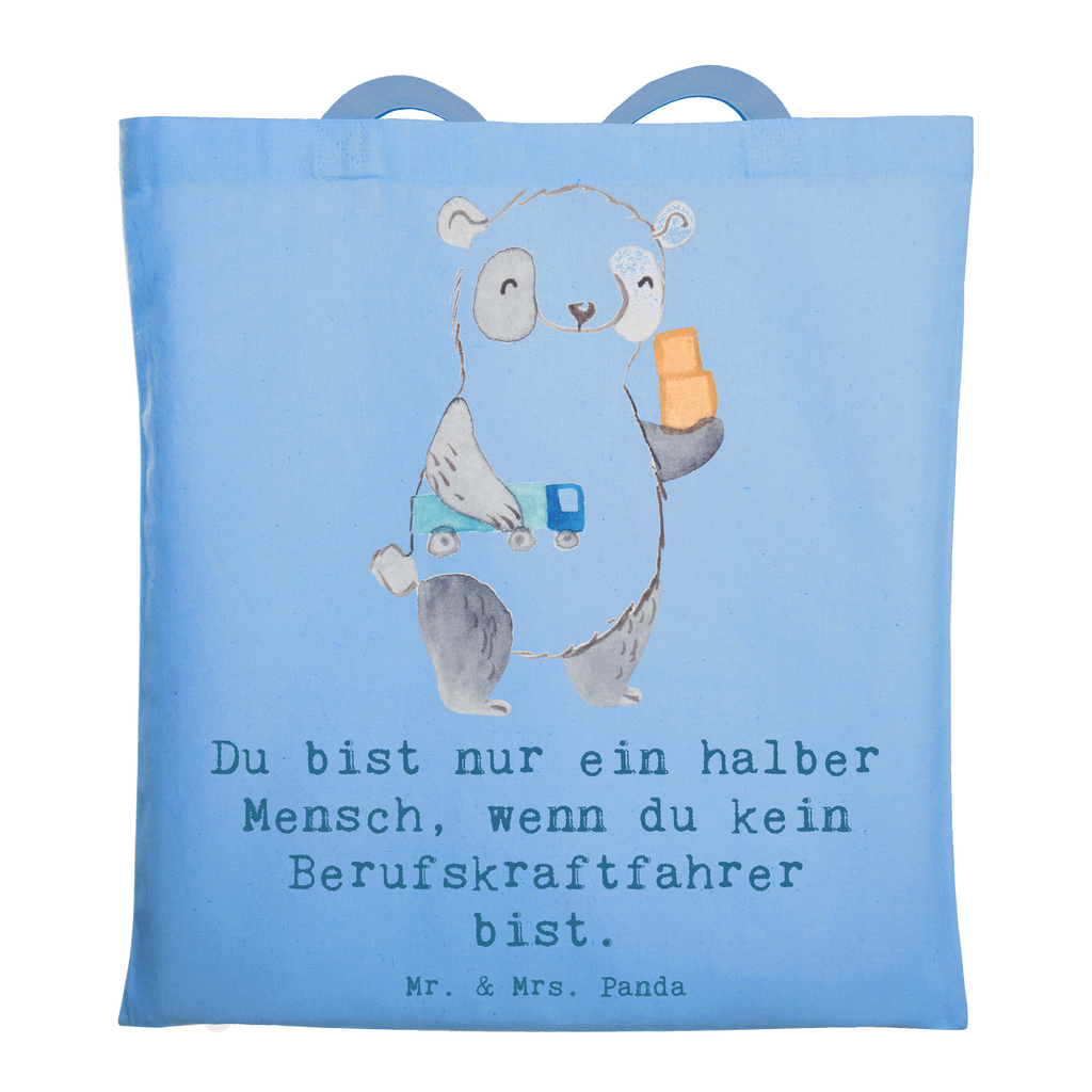 Tragetasche Berufskraftfahrer mit Herz Beuteltasche, Beutel, Einkaufstasche, Jutebeutel, Stoffbeutel, Tasche, Shopper, Umhängetasche, Strandtasche, Schultertasche, Stofftasche, Tragetasche, Badetasche, Jutetasche, Einkaufstüte, Laptoptasche, Beruf, Ausbildung, Jubiläum, Abschied, Rente, Kollege, Kollegin, Geschenk, Schenken, Arbeitskollege, Mitarbeiter, Firma, Danke, Dankeschön